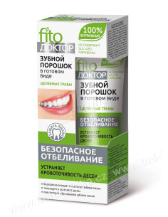 Fitokosmetik: Zubní prášek v hotovém stavu "Léčivé byliny" 45ml