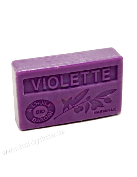 Mýdlo s bio arganovým olejem - Violette (Fialka) 100g