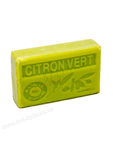 Mýdlo s bio argánovým olejem - Citron vert 100g